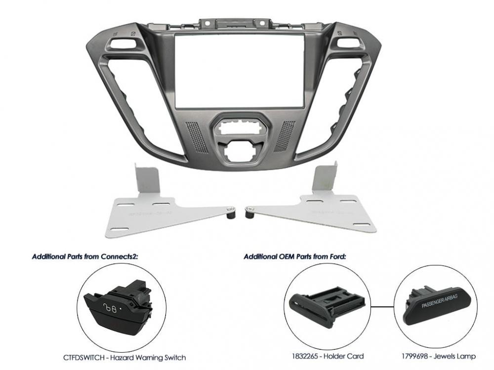 Connects2 CT23FD38 Ford Transit Custom (V362) 2012 - 2021 2-DIN soitinkehys