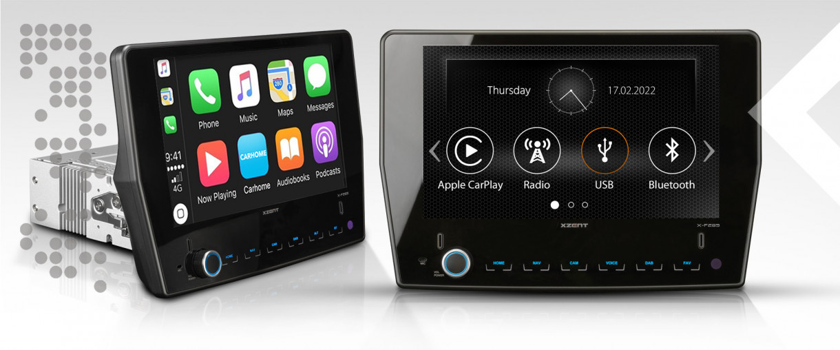 Demo Xzent X-F285 Ford Transit 1DIN mediasoitin