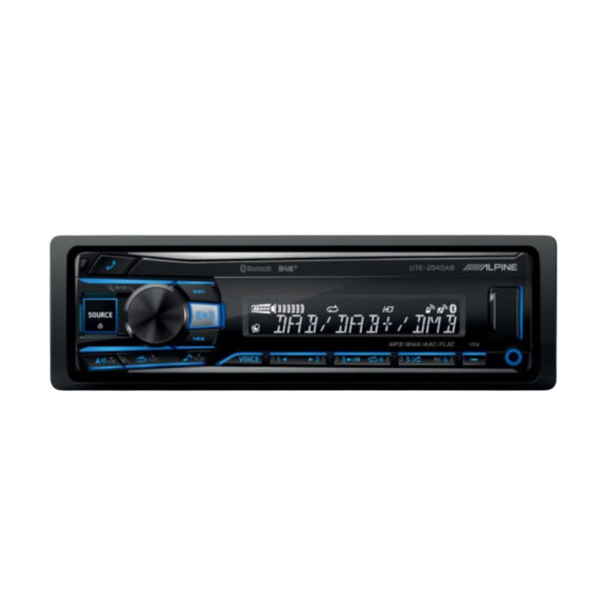 Alpine UTE-204DAB 1-DIN Bluetooth autosoitin