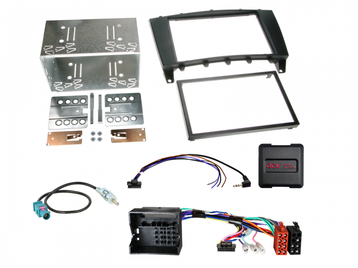 ACV 621190-16-1 Mercedes C-sarja W203 04-07 2-DIN asennussarja