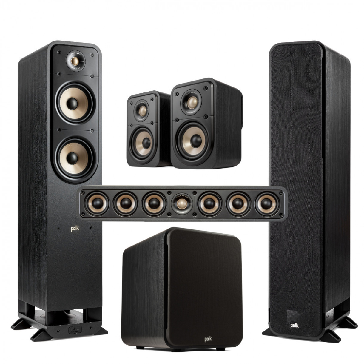 Polk Audio Signature Elite 5.1 kaiutinsarja, musta
