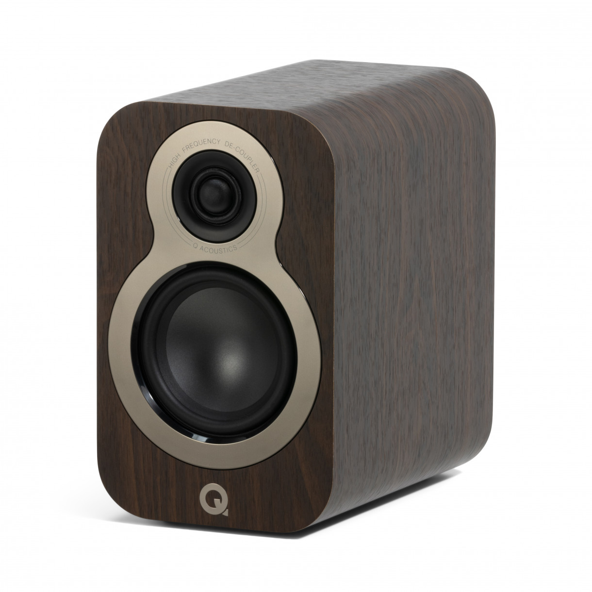 Q Acoustics Q3010C hyllykaiutin, pähkinä