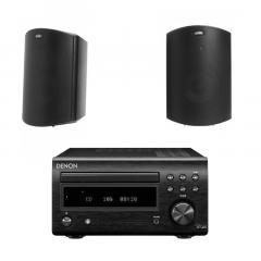 Sauna-/terassipaketti Denon RCD-M41 + Polk Audio Atrium 5, musta Sauna-/terassipaketti Denon RCD-M41 + Polk Audio Atrium 5, musta