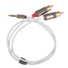 Supra Miniplug - RCA johto, 1 m Supra Miniplug - RCA johto, 1 m
