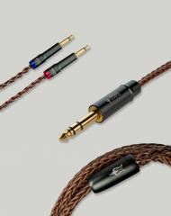Premium mono 3,5 mm - 6,3 mm stereoplugi PCUHD kuulokekaapeli, kupari Premium mono 3,5 mm - 6,3 mm stereoplugi PCUHD kuulokekaapeli, kupari